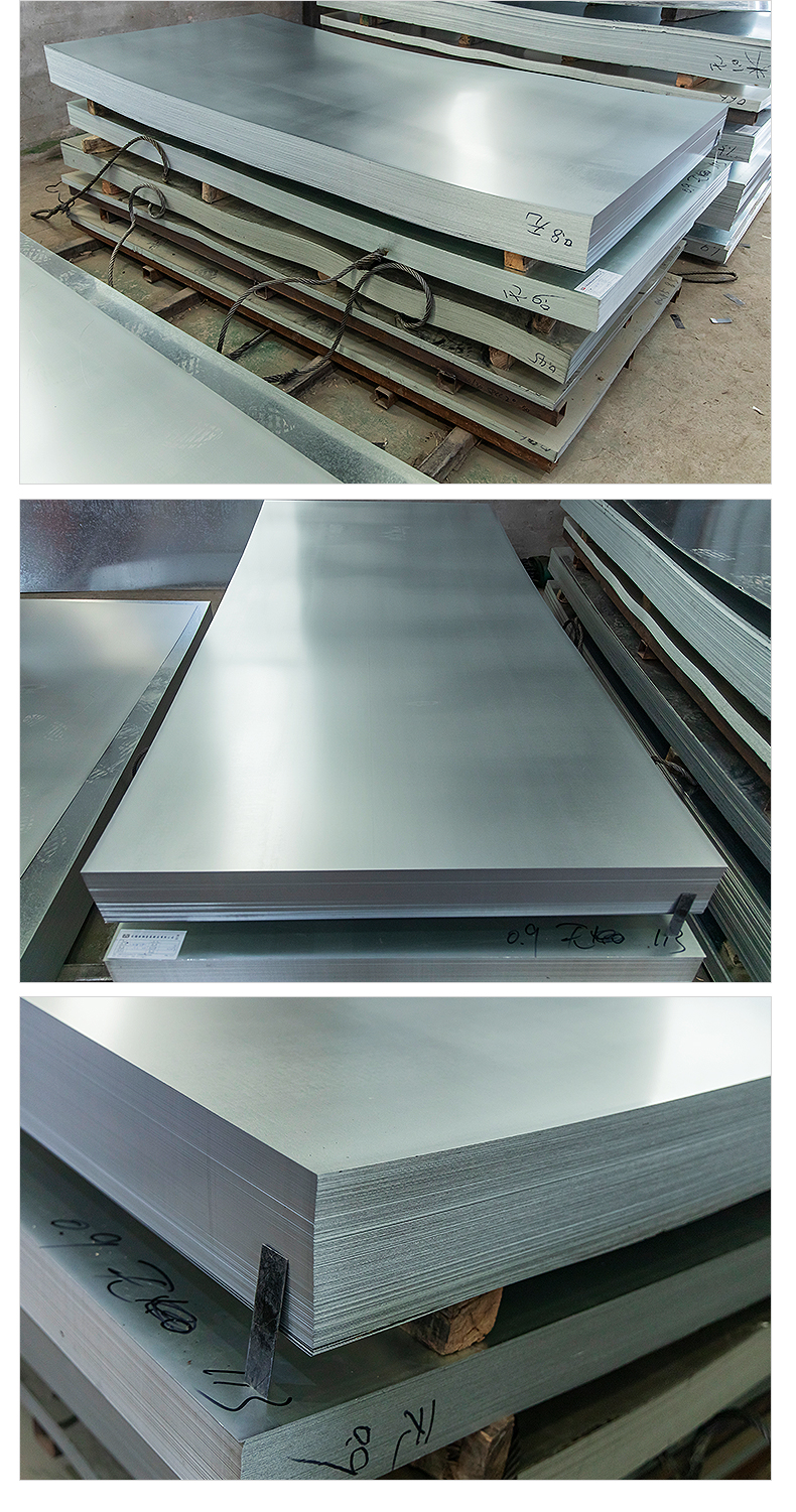 Wu Steel Customized Wholesale Galvanized Sheet SPCC Galvanized Steel Sheet 0.9mm Thick Striped Flat