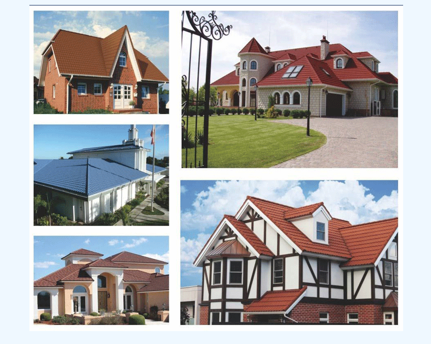 Qilin Tile Industry Antique Tile Metal Tile Waterproof and Durable Villa Roof Installation Convenient