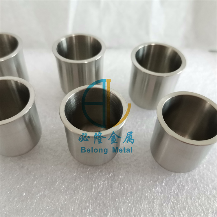 Customized zirconium processing parts and evaporation coated zirconium crucible according to the diagram, laboratory corrosion-resistant crucible