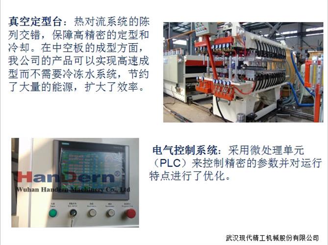 PP/PE/PC hollow grid board production line modern precision Wantong board sunlight board production complete equipment