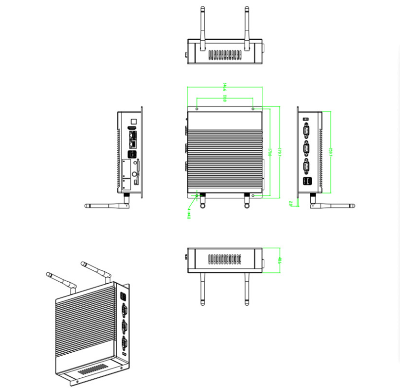 Android industrial personal computer RK3568-3500 edge computing fanless embedded smart home gateway industry