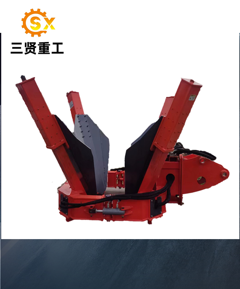 Sanxian oblique shovel tree digging machine, pit digging machine, excavator modification, nursery transfer machine, digging tree diameter at breast height 5cm