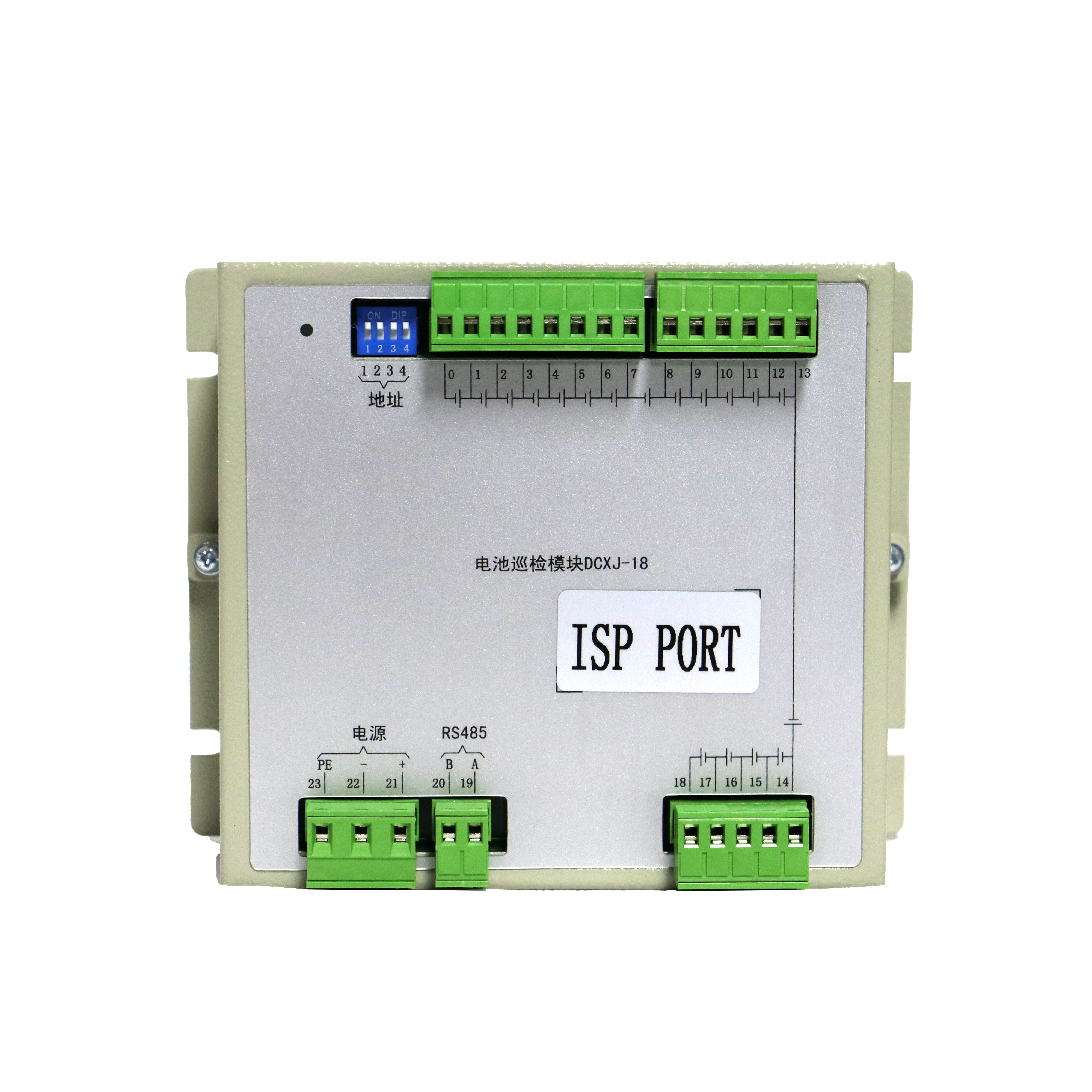 Conducting DCXJ-18 battery inspection and detection for 18 individual voltage units and 1 battery pack temperature DC