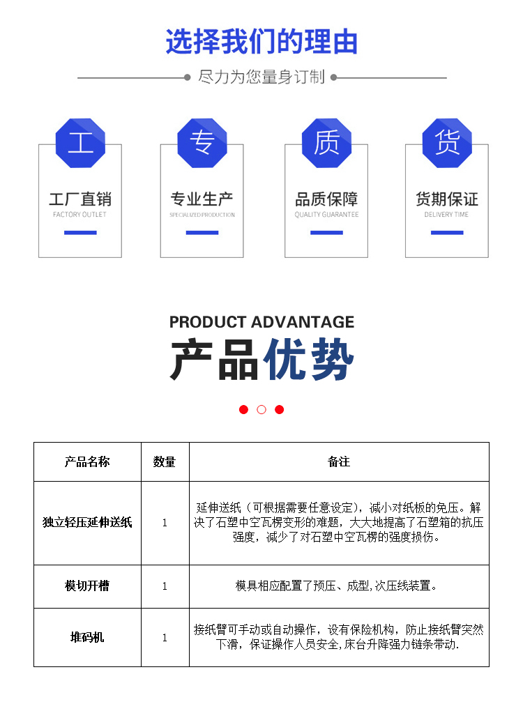 Jiashengde stone plastic box fully automatic die-cutting machine is equipped with an insurance mechanism for free on-site installation and debugging