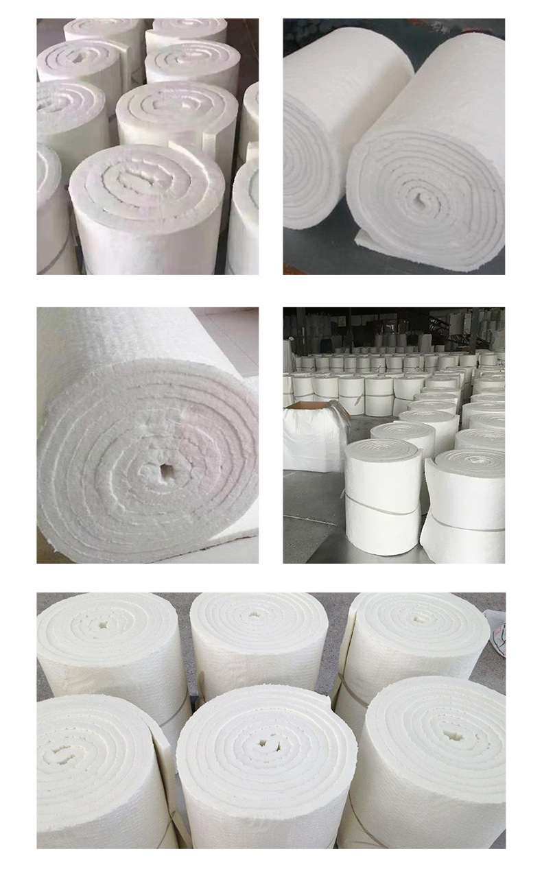 Aluminum silicate refractory fiber needle felt, high-temperature resistant insulation cotton kiln pipeline, ceramic fiber cotton felt