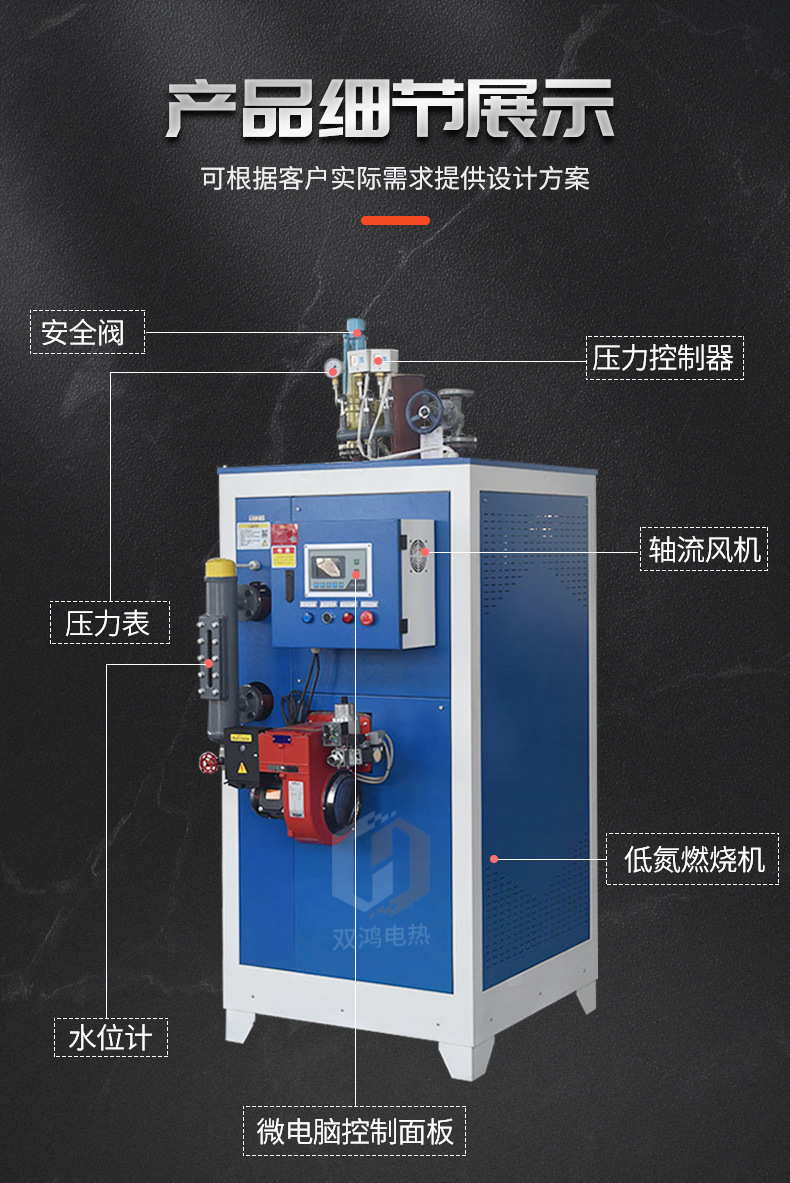 Shuanghong Electric Throughflow Low Nitrogen Steam Generator Fast Outflow Steam Boiler