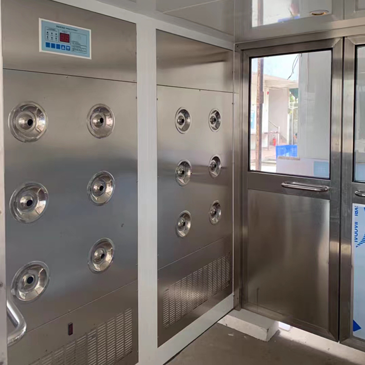 Stainless steel finished product air shower room automatic induction workshop air shower door air shower channel customization