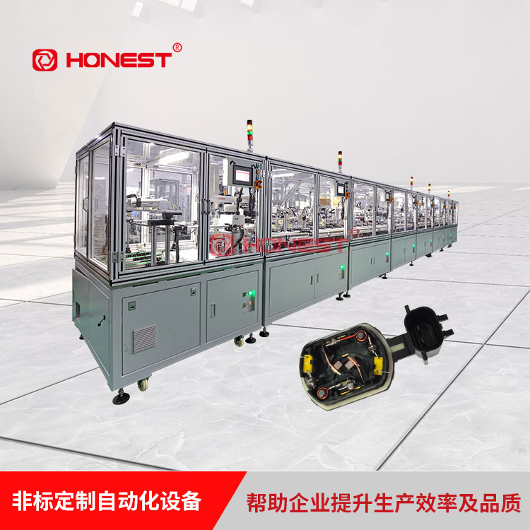 Automatic assembly equipment for motor rubber covers - Intelligent assembly production line for motor end covers - Helix