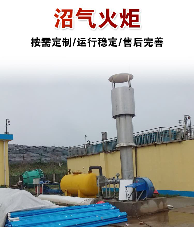 Sewage treatment, biogas flare, industrial anaerobic tank, biogas combustion equipment, livestock farm waste gas treatment, enclosed flare