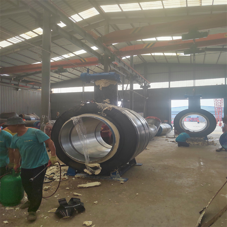 Heating Large Bore Full Bore Insulated Welded Ball Valve Prefabricated, Directly Buried, and Customized Q367F-25C DN900