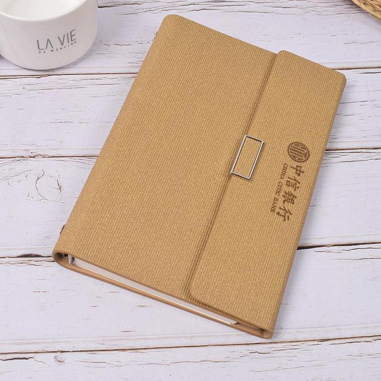 Manufacturer A5 Business Office Book Customized Logo Flatback Creative Imitation Leather 25K Notebook