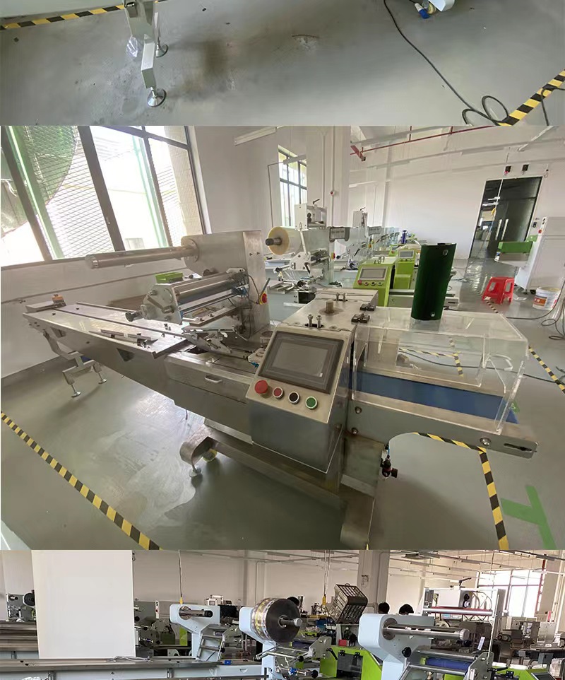 CB680 pillow type packaging machine automatic packaging equipment for fast frozen food with film moving