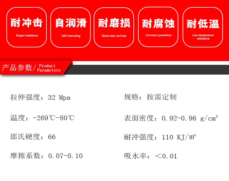 New material ultra high molecular weight polyethylene UHMWPE board with low temperature resistance, impact resistance, and wear resistance can be customized in multiple specifications