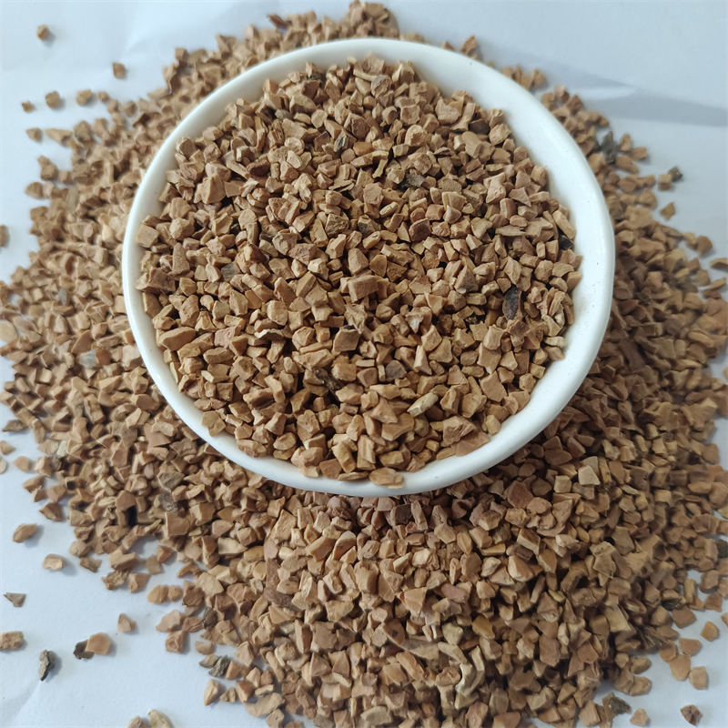 Fruit shell/walnut shell polishing rust removal oil sewage treatment filter material cushion filling polishing particles