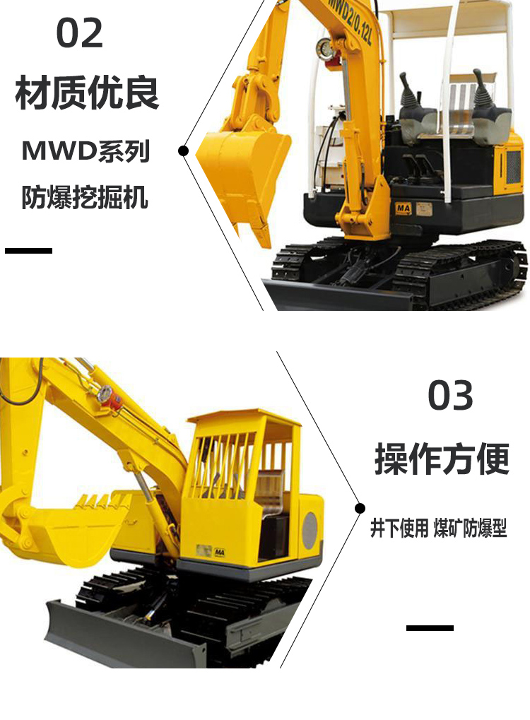 Instructions for the use of MWD6/0.3L mining hydraulic excavator in small and medium-sized explosion-proof tunnels