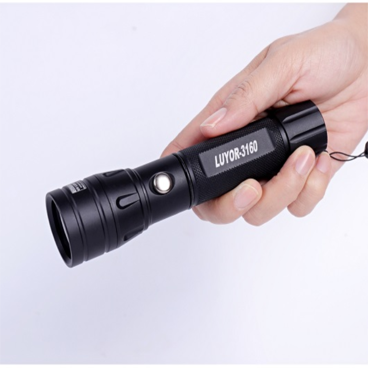 Purple light leak detection lamp, fluorescent flashlight, UV lamp LUYOR-3160, LUYANG, USA