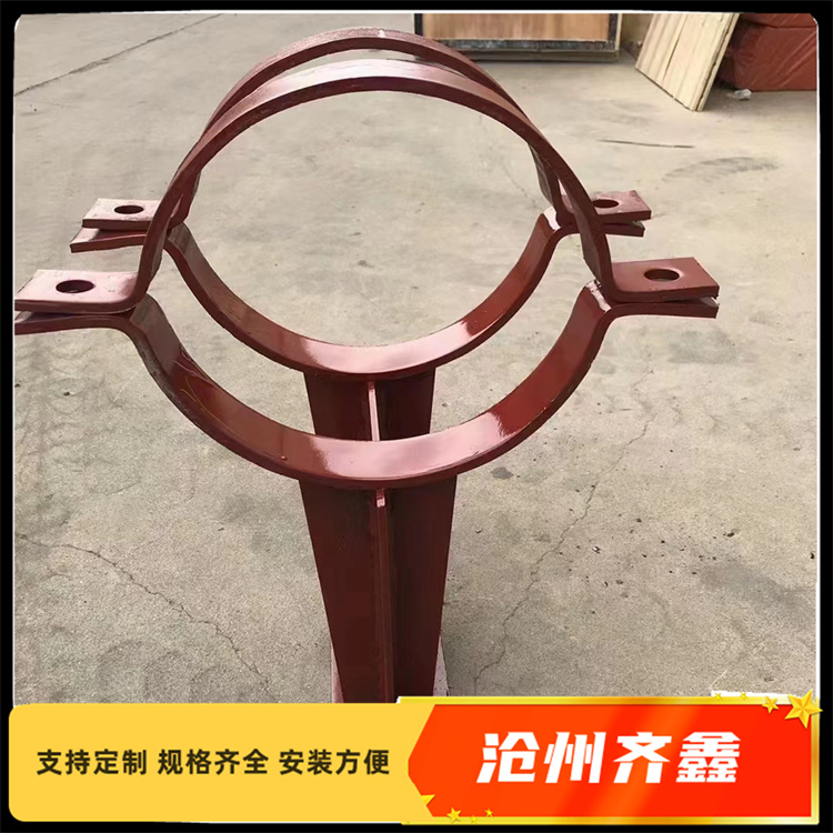 Pipeline fixing bracket, double bolt hoop, chemical pipeline support and hanger, pipe gallery finished support and hanger customization