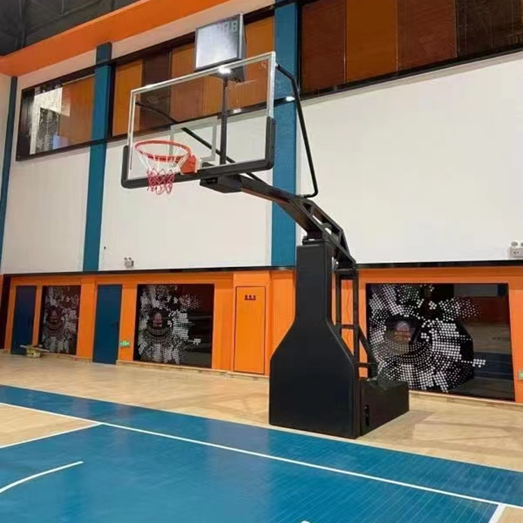 Mobile fixed basketball rack, giant bird sports installation, outdoor competition standard ball rack