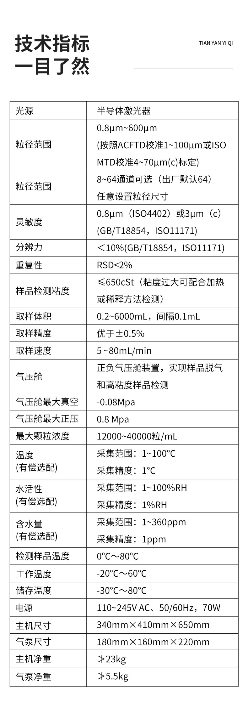 Tianhong Desktop Particle Counter TH-YT10 Domestic Desktop Particle Size Counter