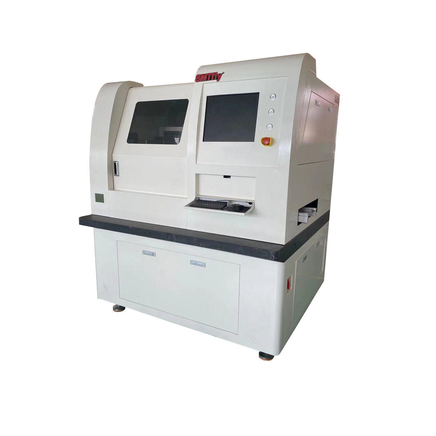 Unmanned and fully automatic laser splitting machine for automatic loading and unloading of materials