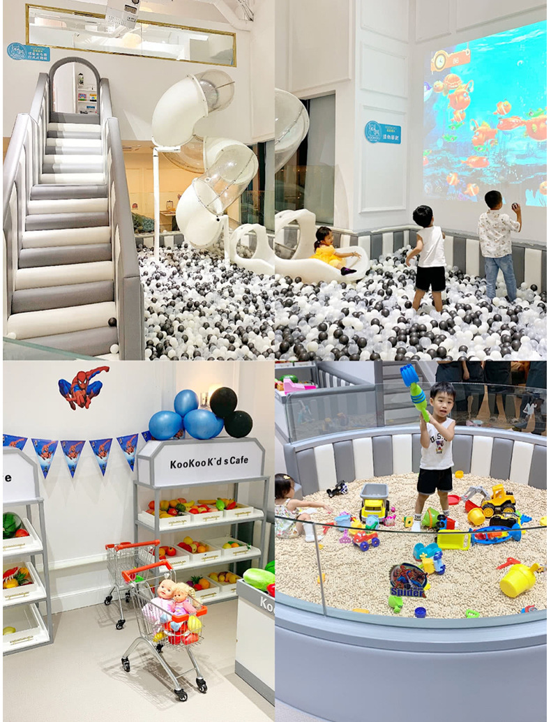 Small mischievous castle children's playground Large indoor playground equipment Supermarket slide mall Theme park manufacturer