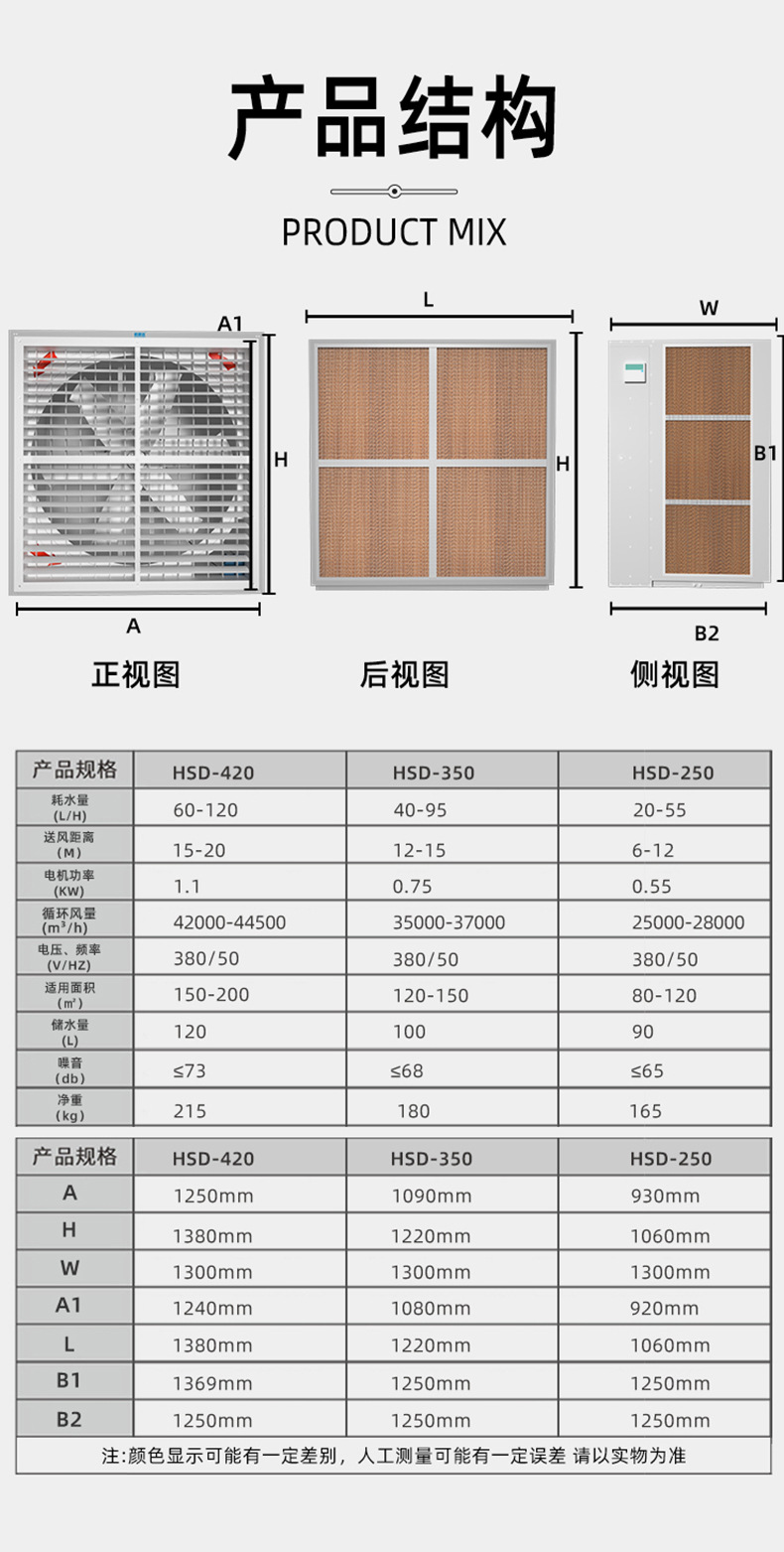 Hengshuanda HSD-420 air conditioner with three sided ice curtain ventilation and cooling belt type energy-saving air conditioner