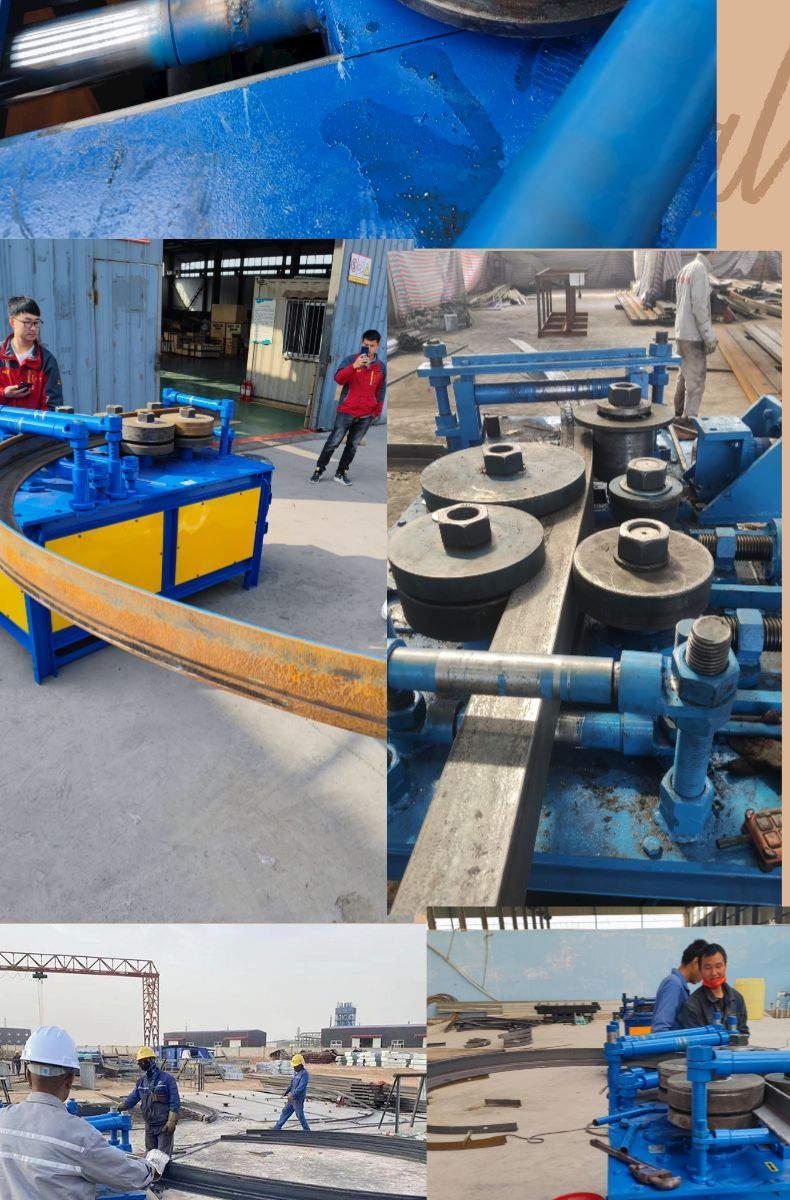 External bending and arc bending machine for angle steel with mouth facing outward, circular bending machine, 73.80 angle iron with mouth facing inward, circular bending equipment