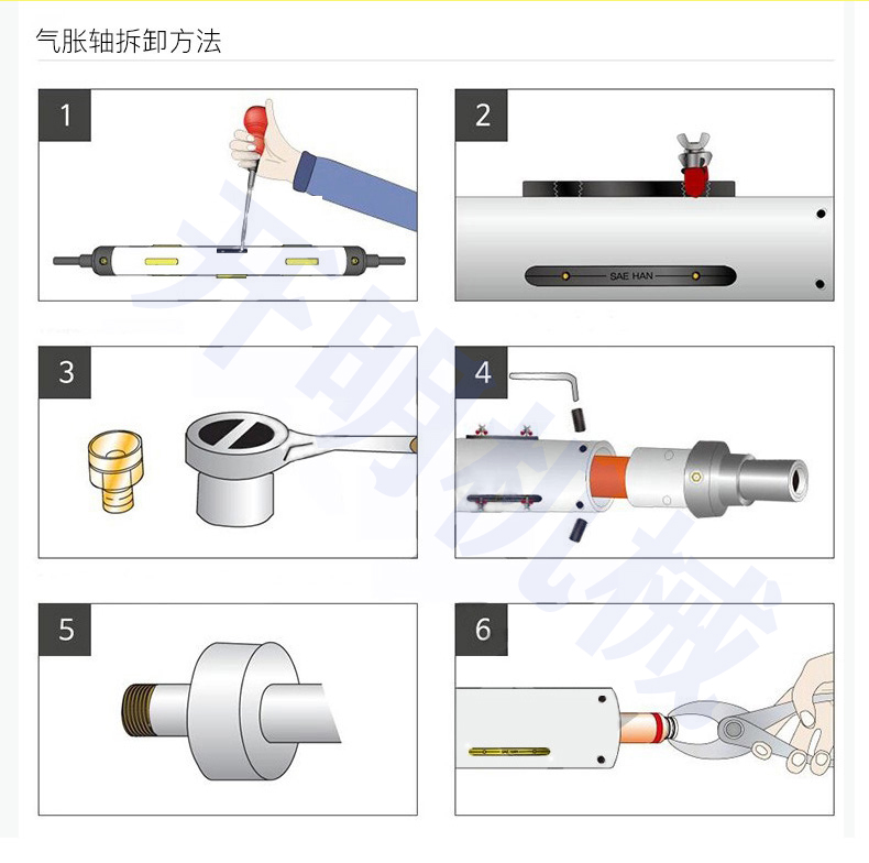 Manufacturer's direct selling Flat noodles type pressure shaft gas expansion shaft gas expansion shaft Kaiming machine non-standard can be customized