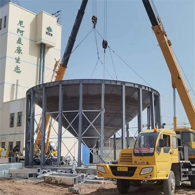 Kangcheng prefabricated sorghum silo 1000T galvanized grain vertical silo bulk supply steel plate grain silo thickened material