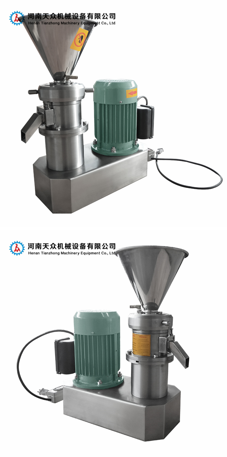 Tianzhong Environmental Protection Latex Paint Peanut Butter Grinding Stainless Steel Colloid Mill Production and Supply