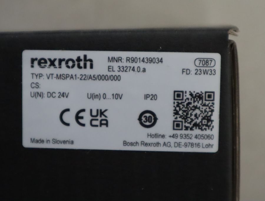 VT-MSPA1-21/A5/000/000 R901439034 德国力士乐REXROTH放大器