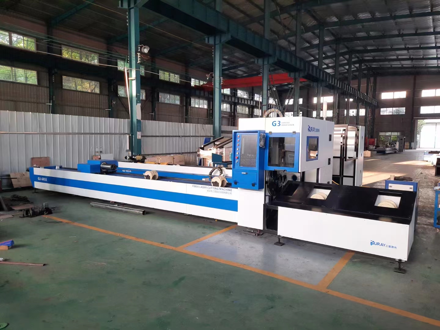 Ejiang Tuo Multifunctional Square Round Tube Channel Steel Angle Steel Fiber Optic Laser Cutting Machine G3-6016/6022