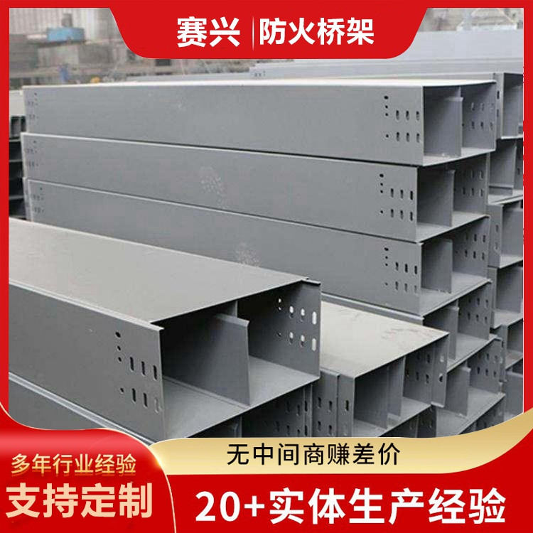 100*50mm 防火梯式电缆桥架 防腐阻燃 可定制型号 赛兴