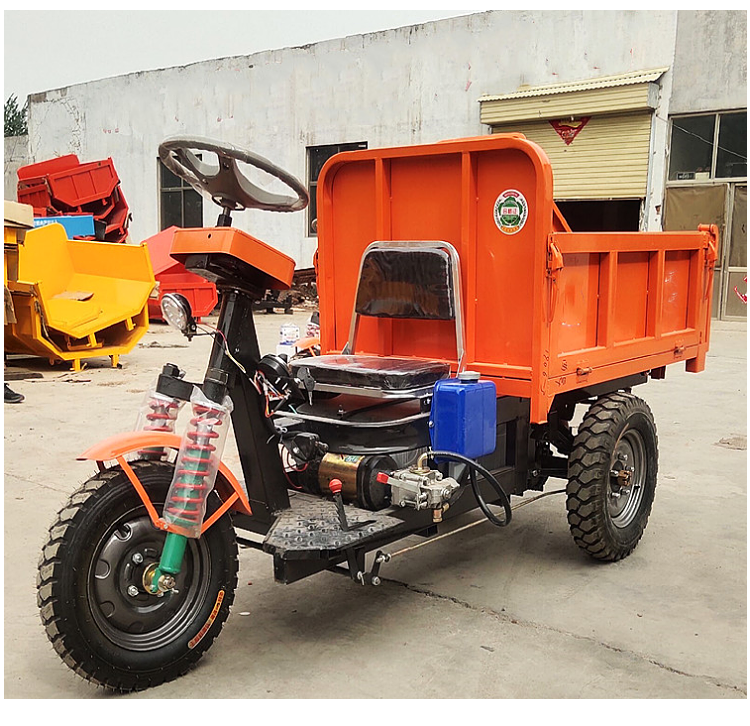 1 ton mine electric dumper engineering tricycle Shifengqiao site transportation Dump truck small body heavy load