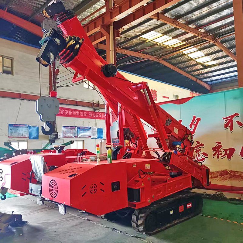 5-ton crawler spider crane folding telescopic hydraulic crane, self-propelled crane Guisheng