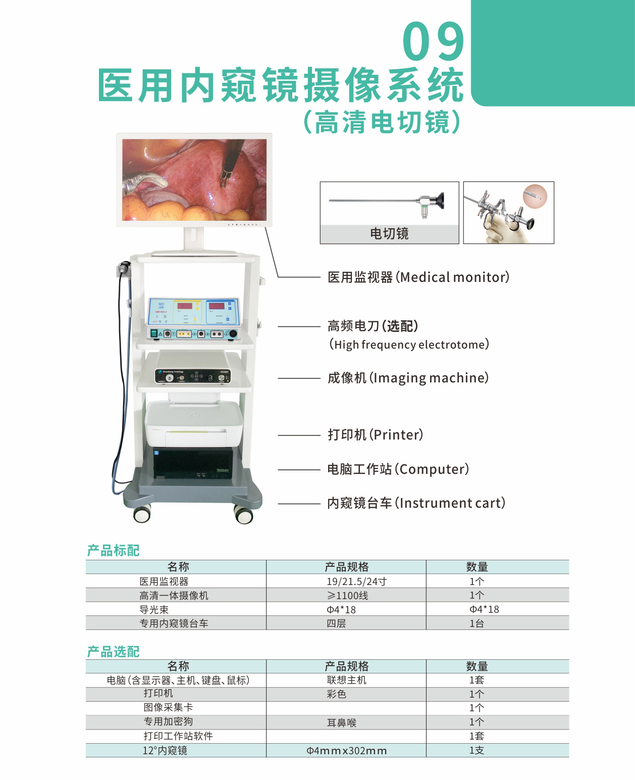 Nasoscope, otoscope, laryngoscope integrated machine, medical otorhinolaryngoscope camera system, direct supply