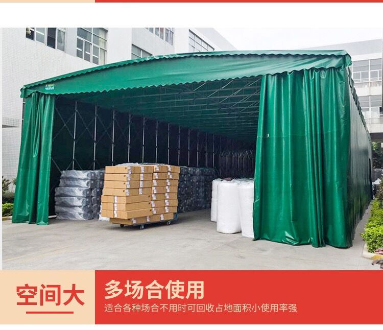 Automatic Telescopic Canopy Large Storage Canopy Outdoor Factory Storage Cargo Canopy Colors Available