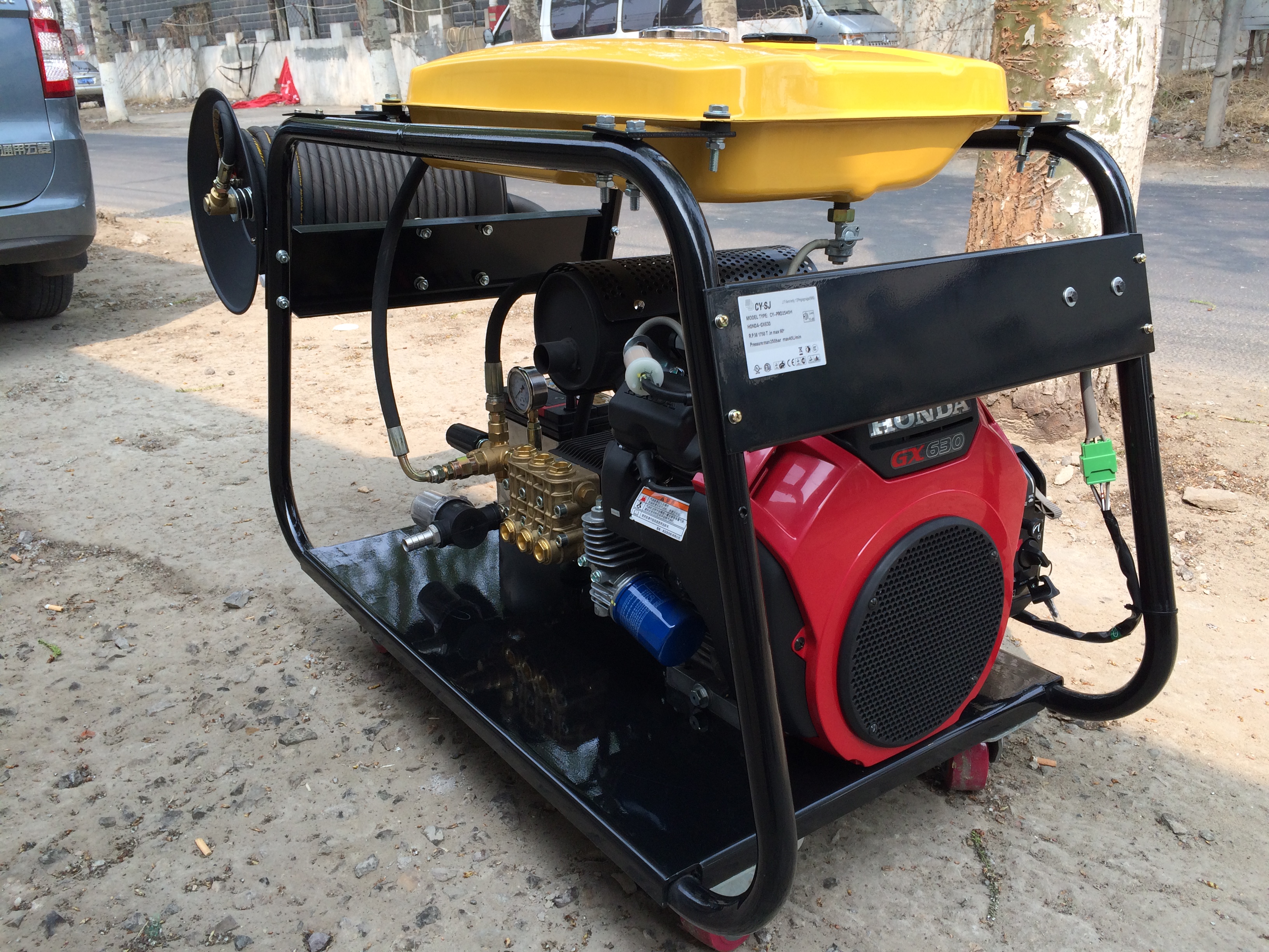 KY55.150D Pipeline Dredging High Pressure Cleaning Machine Sewage Pipeline Blocking and Drainage Obstruction Dredging Sharp Tools