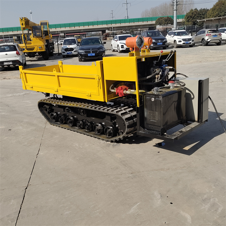 Underground explosion-proof tracked transport vehicle, 3-ton high and low speed tracked tipper truck, orchard climbing king conveyor