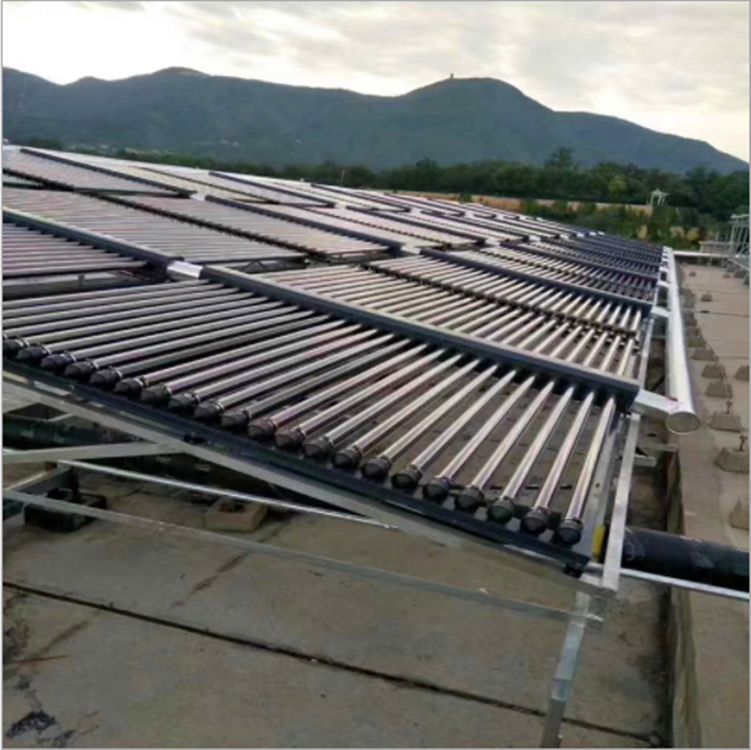 58 * 1800 vacuum tube solar engineering header collector for Huisi Sunshine Hospital factory, drying