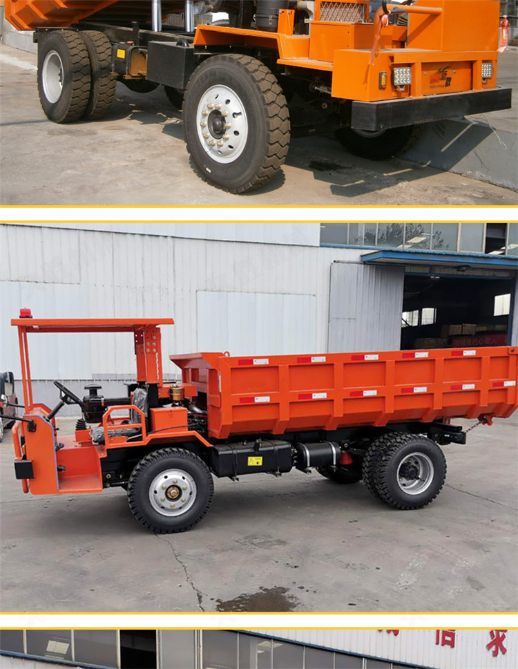 Four wheel drive, four unlike transport vehicles, agricultural engineering use dump trucks to transport salad soil. Jiusheng