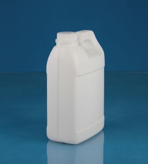 2L small mouth flat can 2kg chemical bucket square flat plastic can food packaging 2L carrying bottle E092