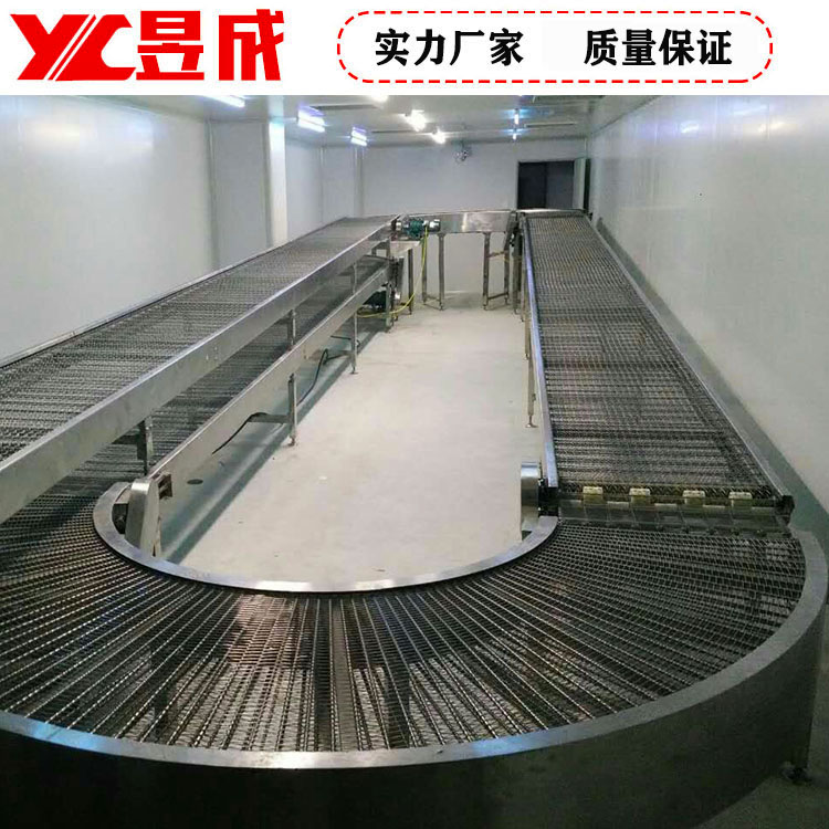 Yucheng stainless steel mesh belt conveyor air drying, cooling, and high-temperature resistant assembly line, fried food conveyor line