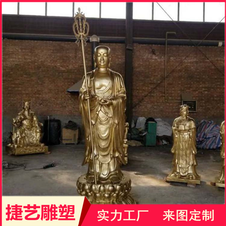 1 meter cast copper underground Buddha statue Jieyi Sculpture Station Statue Qianshou Guanyin Copper Carving Factory Large copper sculpture casting