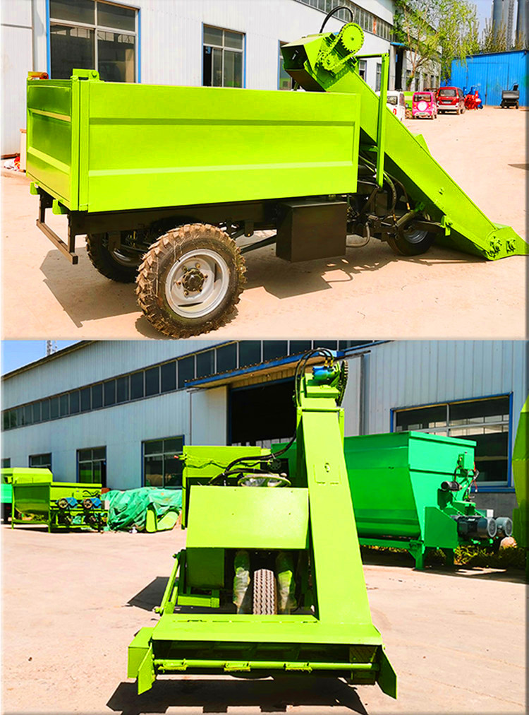 Cattle and sheep pen scraper transport muck collector Rear-wheel drive diesel collector self-propelled muck scraper