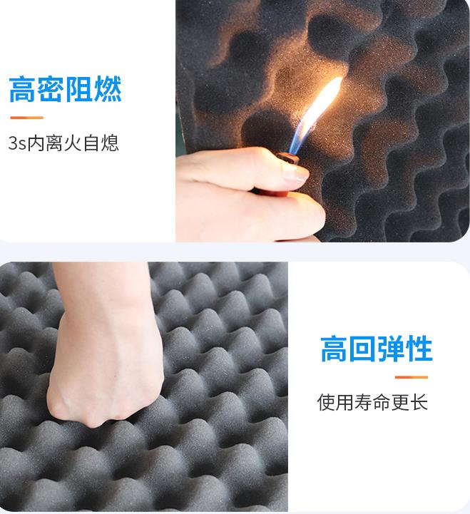 Bedroom, piano room, egg cotton, soundproof material, wave peak soundproof cotton, wall, sound-absorbing firewall, sponge