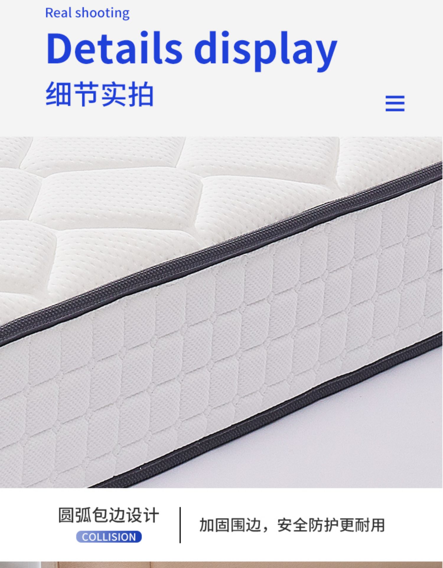 Hedland Simmons Bedding Company Mattress Rubber free Coconut Palm Ridge Protection Spring Soft and hard 20cm thick 1.8m Hotel customized