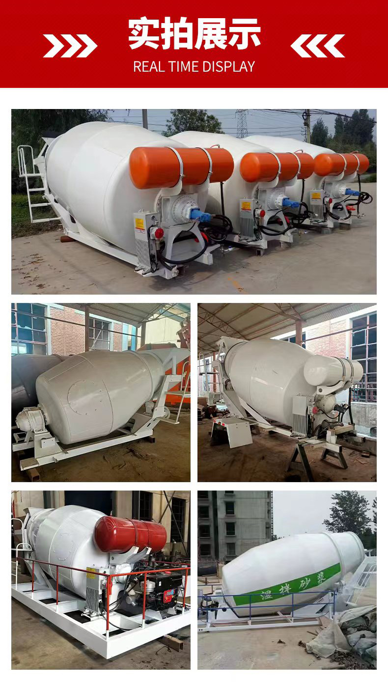 Modified simple shed Concrete mixer 2.5 m3 small commercial concrete truck suitable for concrete transportation