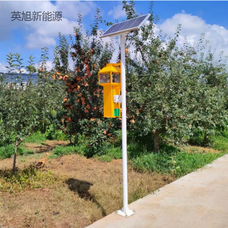 Photovoltaic Power Generation Intelligent Light Control Insect Control Lamp Vertical Pole Electric Shock Insect Control Lamp Farmland Farming Frequency Vibration Mosquito Control Lamp