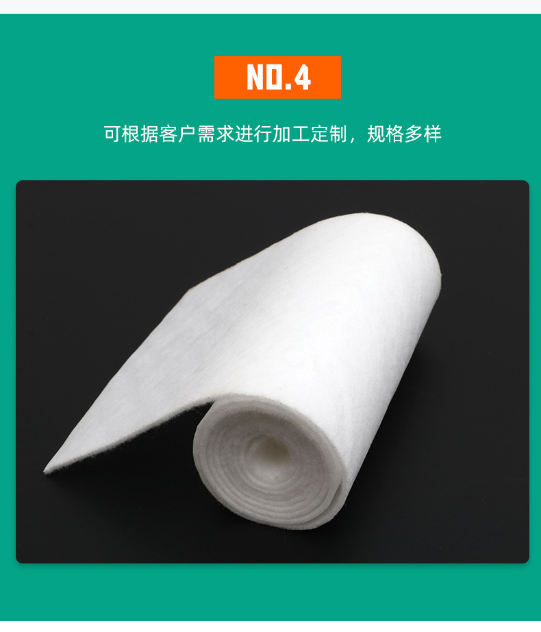 Lingjian High Strength Polypropylene Fabric PP Needled Non woven Fabric with Complete Engineering Specifications, Manufacturer Supports Customization